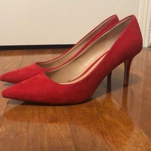 call it spring red pointy heels